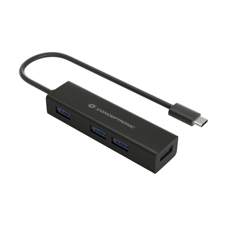 hubbies07b-hub-de-interfaz-usb-32-gen-1-31-gen-1-type-c-5000-mbit-s-negro