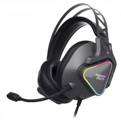 KeepOut HXPRO+ auricular y casco Auriculares Alámbrico Diadema Juego USB tipo A Negro