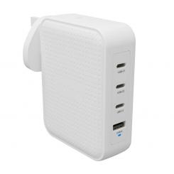 HYPER HJ1001WHWWGL cargador de dispositivo móvil Mando de videoconsola, Teléfono móvil, Netbook, Portátil, Smartphone, Tableta Blanco Corriente alterna Carga rápida Interior