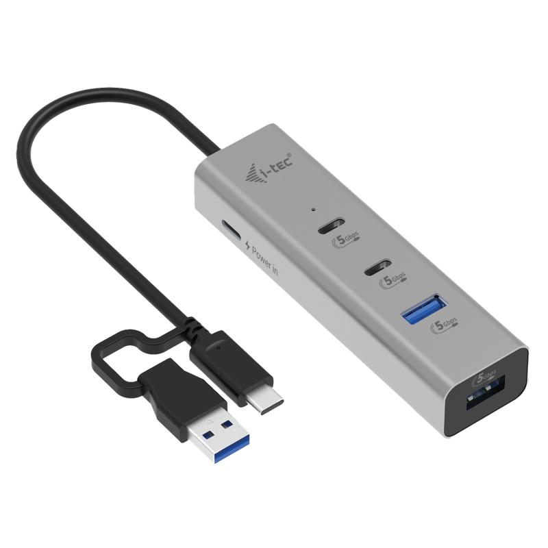 i-tec-metal-universal-charging-hub-2xusb-c-2x-usb-a-port-power-delivery-85w