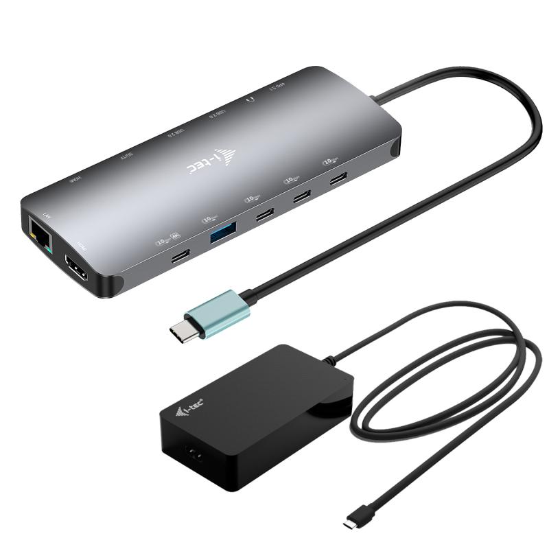 i-tec-metal-usb-c-nano-3x-display-dock-2x-hdmi-1x-usb-c-video-with-power-delivery-140w-universal-charger-140-w