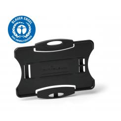 Identificador Durable Eco Rigido Para 1 Tarjeta De Identificacion O Pase De Seguridad Negro Paquete De 10