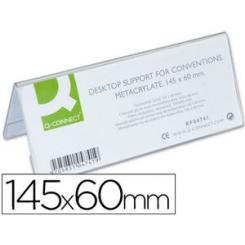 Identificador sobremesa Q-CONNECT metacrilato 145x60 mm ref.5728