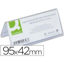 Identificador sobremesa Q-CONNECT metacrilato 95x42 mm ref.5730