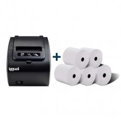 iggual IGG316641+IGG317655 impresora de etiquetas Inyección de tinta térmica 203 x 203 DPI 260 mm/s Alámbrico Ethernet
