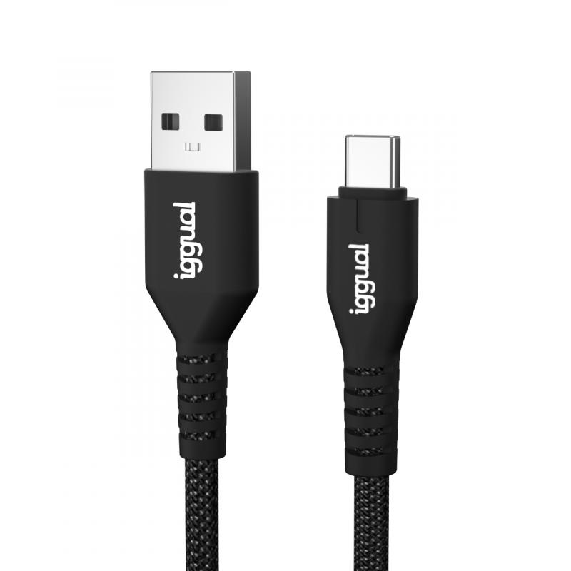 iggual-igg320006-cable-usb-usb-20-18-m-usb-a-usb-c-negro