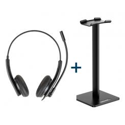 iggual Kit auriculares ENC3030 + soporte SA22