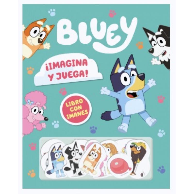 ¡Imagina  y juega! Libro con imanes, Bluey (Ed. Beascoa)