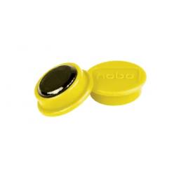 Imanes NOBO para pizarra, 13mm, 10 unidades, amarillo