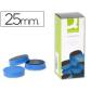imanes-para-sujecion-q-connect-ideal-para-pizarras-magneticas25-mm-azul-caja-de-10-imanes