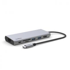 Belkin INC009BTSGY base para portátil y replicador de puertos USB Tipo C Plata