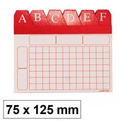Indice Alfabético Fichero Nº2 75X125 Carton