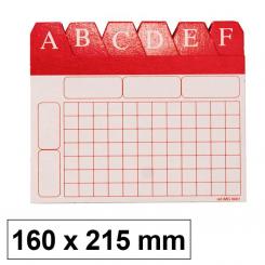 Indice Alfabético Fichero Nº5 160X215 Carton
