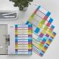 Índice de proyectos Imprimible LEITZ WOW. DIN A4. Pestañas PP 1-5