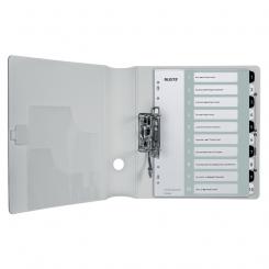 Índice de proyectos Imprimible LEITZ WOW. DIN A4. Pestañas PP 1-10, blanco/negro
