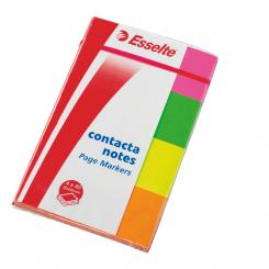 ESSELTE Índices Contacta Notes en cuadernillo 20 mm. x 50 mm. (160 hojas), fluor