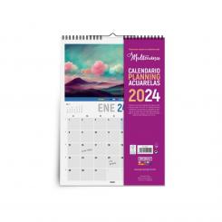 INGRAF Calendario Planning Vertical de pared 30X43 Mediterraneo Castellano 2024