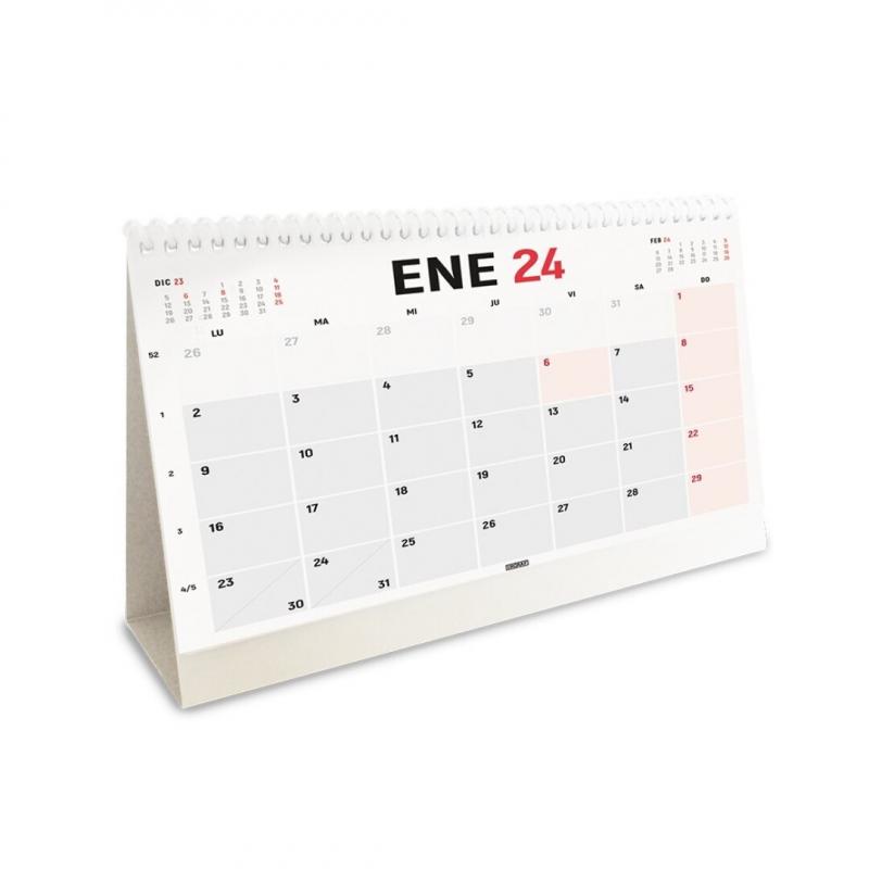 INGRAF Calendario Sobremesa Para Escribir 2024 --21 X 14