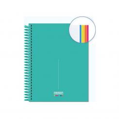 INGRAF Cuaderno Espiral Medit Soft A5, 120 hojas, Modelo Baleares