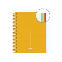 INGRAF Cuaderno Espiral Medit Soft A5, 120 hojas, Modelo Ronda
