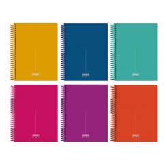 INGRAF Cuaderno Espiral Medit Soft A5, 120 hojas, surtido