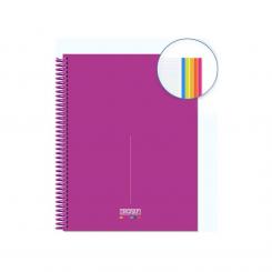 INGRAF Cuaderno Espiral Soft Medit A4, 120 hojas, Modelo Nápoles