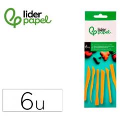 Instrumentos de Modelar LIDERPAPEL Para Arcilla y Plastilina caja c/6 Piezas Surtidas