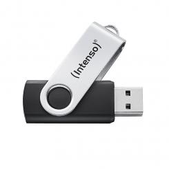 Intenso Memoria USB Office Line, 256 GB, USB-A, 3.2 Gen 1x1, negro-plata