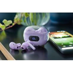 Intenso T313AE Auriculares True Wireless Stereo (TWS) Dentro de oído Llamadas/Música/Deporte/Uso diario USB Tipo C Bluetooth Púrpura