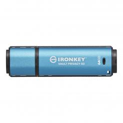 IronKey Vault Privacy 50 unidad flash USB 64 GB USB tipo A 3.2 Gen 1 (3.1 Gen 1) Azul