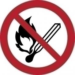 JALEMA Pictograma  Prohib. Encender Fuego  B/1