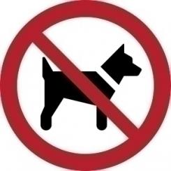 JALEMA Pictograma  Prohibido Perros  B/1