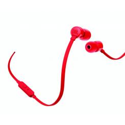 JBL T110 Auriculares Alámbrico Dentro de oído Llamadas/Música Rojo
