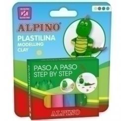 Juego Alpino Modela Dino 4X25G Expositor De 12