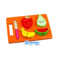 Juego Andreutoys Bandeja Frutas Para Cortar 21,4X15X3 cm