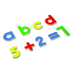 Juego Andreutoys Letras Y Numeros Magneticos 75 Piezas 20,6X19X4,5 cm