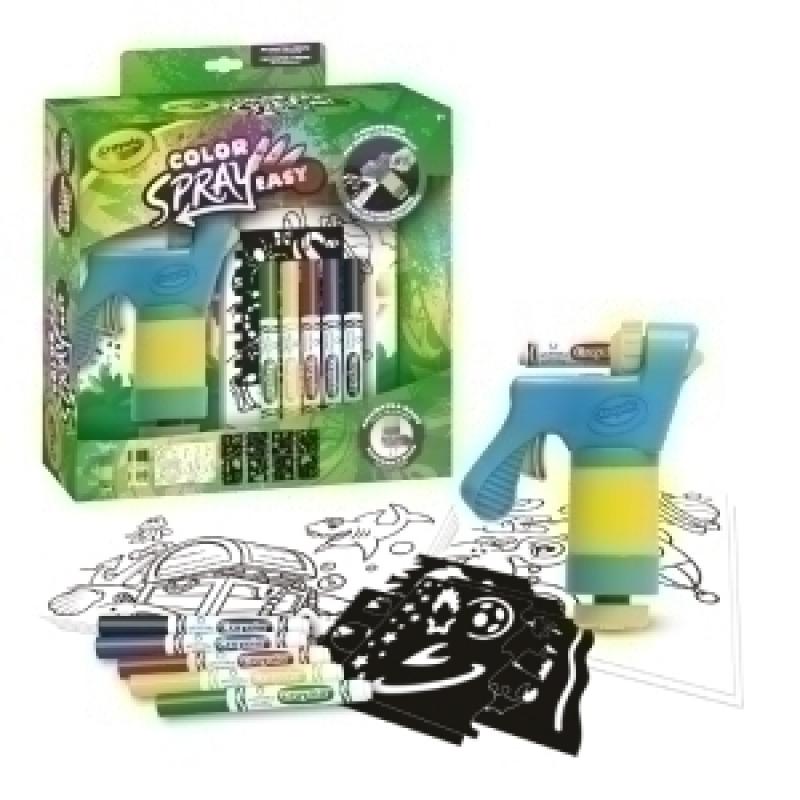 juego-crayola-mini-super-color-spray-7-anos-aerografo-manual-5x-rotuladores-lavables-maxi-punta-8x-hojas-de-plantillas-12x-paginas-para-colorear-y-decorar-instrucciones