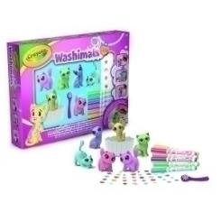 Juego Crayola Washimals Set Actividades Nueva Bañera Y 6 Mascotas Colores Pastel (+3 Años)