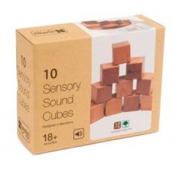 Juego didáctico ANDREUTOYS 10 cubos sensoriales con sonido madera