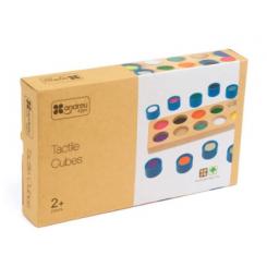 Juego didáctico cubos táctiles 10 texturas