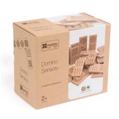 Juego didáctico dominó sensorial madera 28 piezas