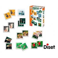 Juego diset didactico memo photo animals.