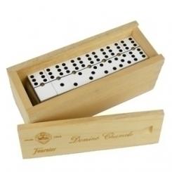 Juego Domino Chamelo Celuloide Caja Madera