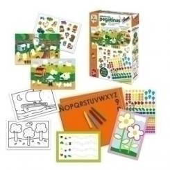 Juego Educativo Diset Colorea Con Pegatinas