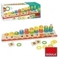 Juego Educativo Goula Anillas De Colores + 3 Años