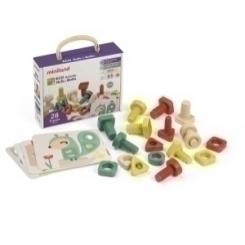 Juego Educativo Miniland Tornillos Y Tuercas Eco Activity Nuts & Bolts (2-5 Años)