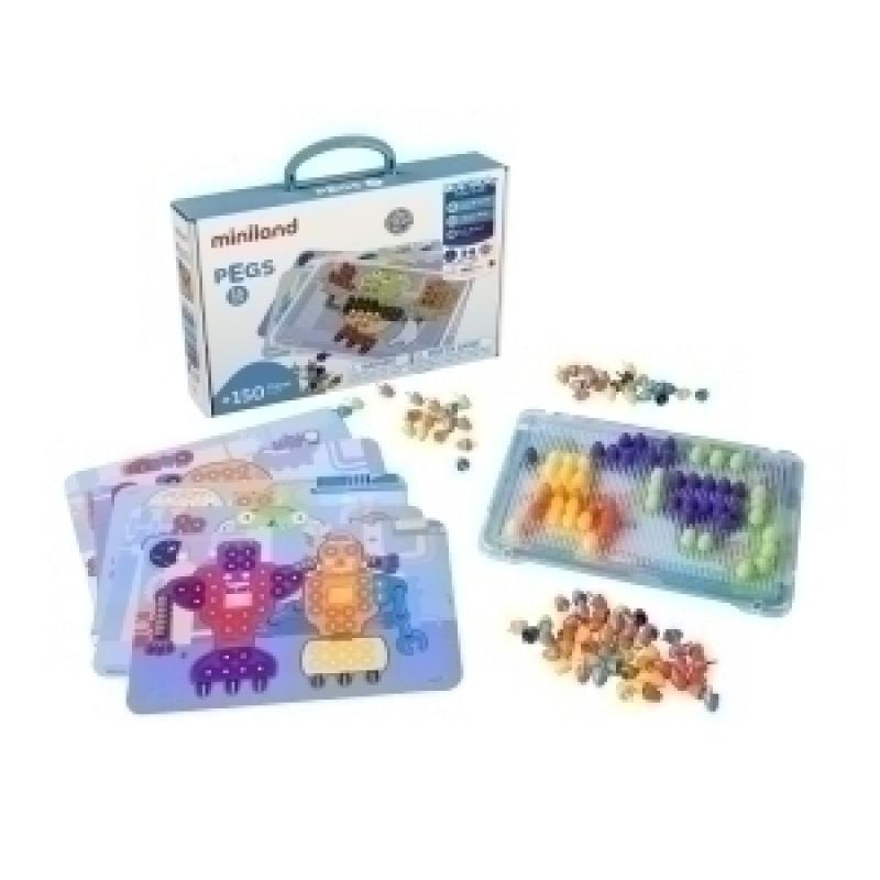 juego-educatminiland-pegs-15-mm-150-piezas-bright-colors-3-6-anos