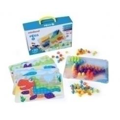Juego Educat.Miniland Pegs 20 Mm. 90 Piezas Bright Colors (3-6 Años)