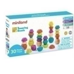 Juego Educat.Miniland Towering Beads 30 Pz.  (3-6 Años)