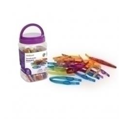 Juego Educat.Miniland Translucent Pinzas Colores 15 Pz.  (3-6 Años)